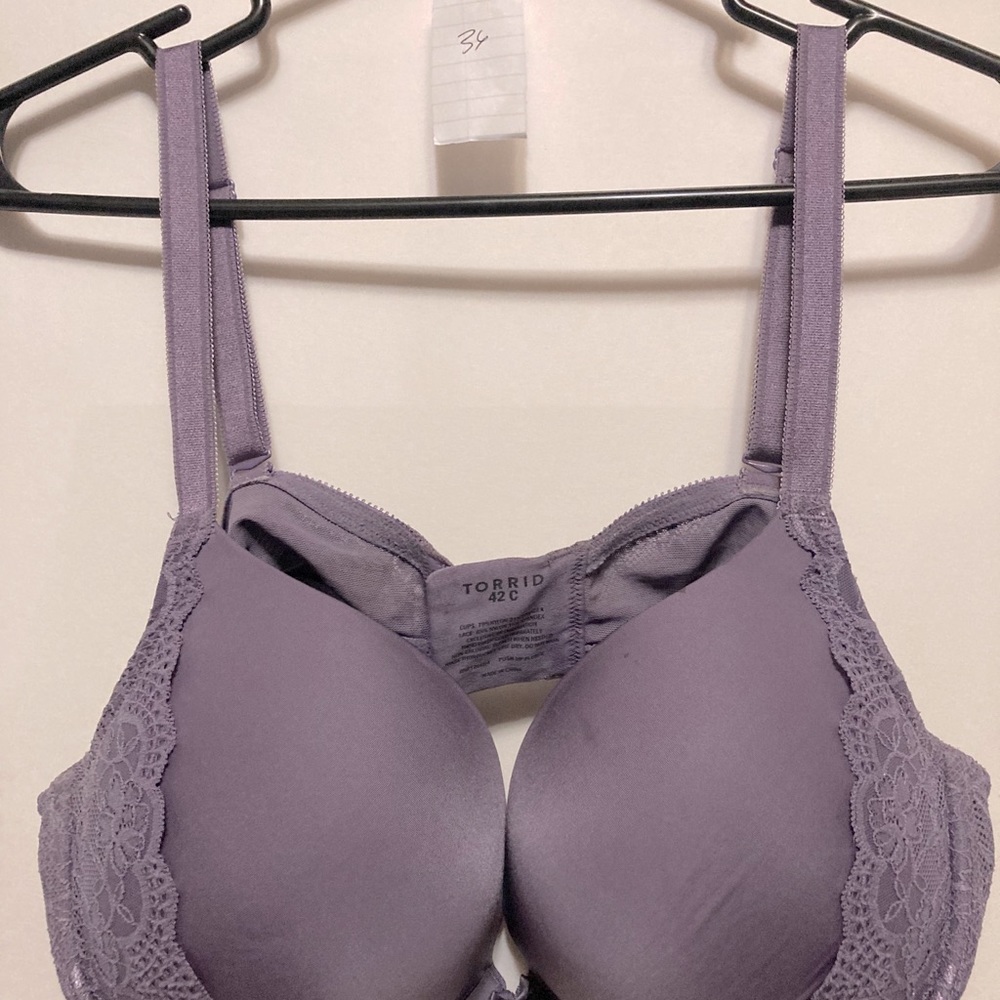 Torrid Purple Lacy Underwire Bra